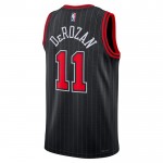 Maillot NBA Chicago Bulls Demar Derozan 11 Jordan 2022-23 Statement Edition Noir Swingman - Homme